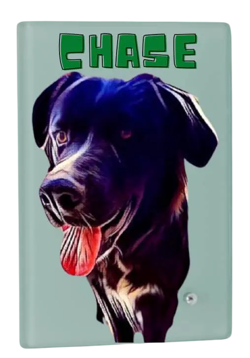 Retrato en vidrio sublimable ideal para decorar espacios con estilo