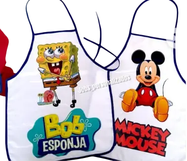 Pechera infantil con bolsillo ideal para cocina o manualidades